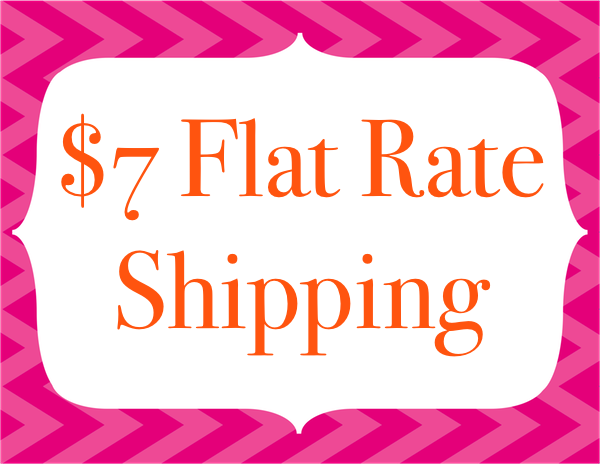 $7 Flat Rate Saver Shipping Anywhere in the U.S.