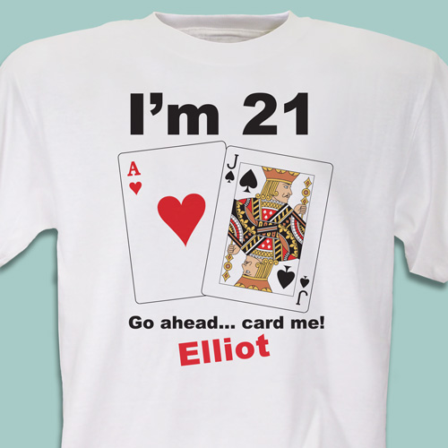 21st birthday printed t shirts