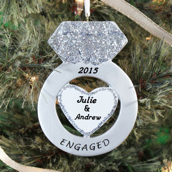 fiance christmas ornament